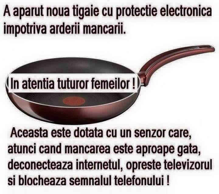 A apărut tigaia cu senzor care oprește internetul și televizorul când mâncarea e gata