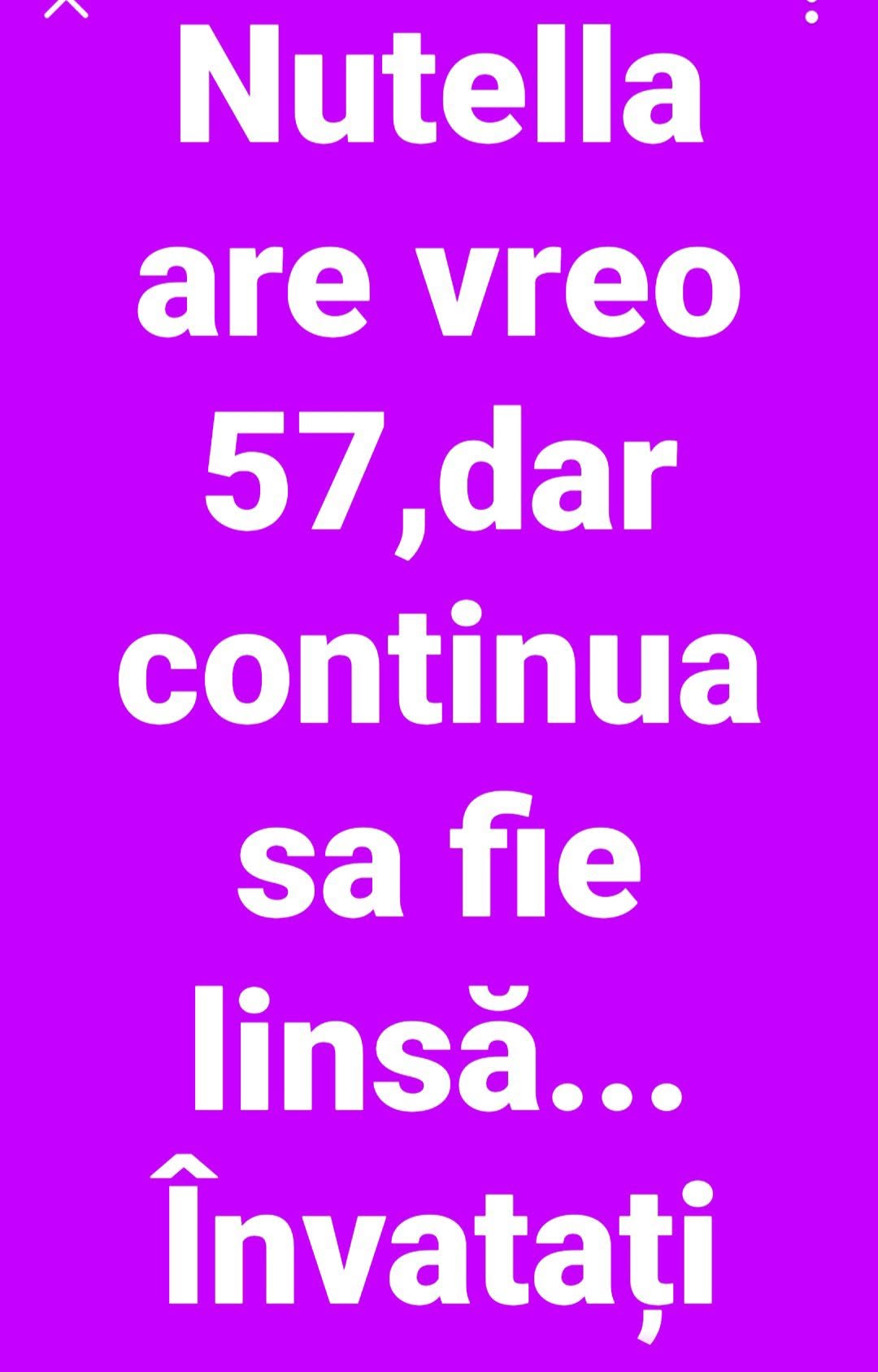 Nutella are vreo 57 de ani, dar continuă să fie linsă