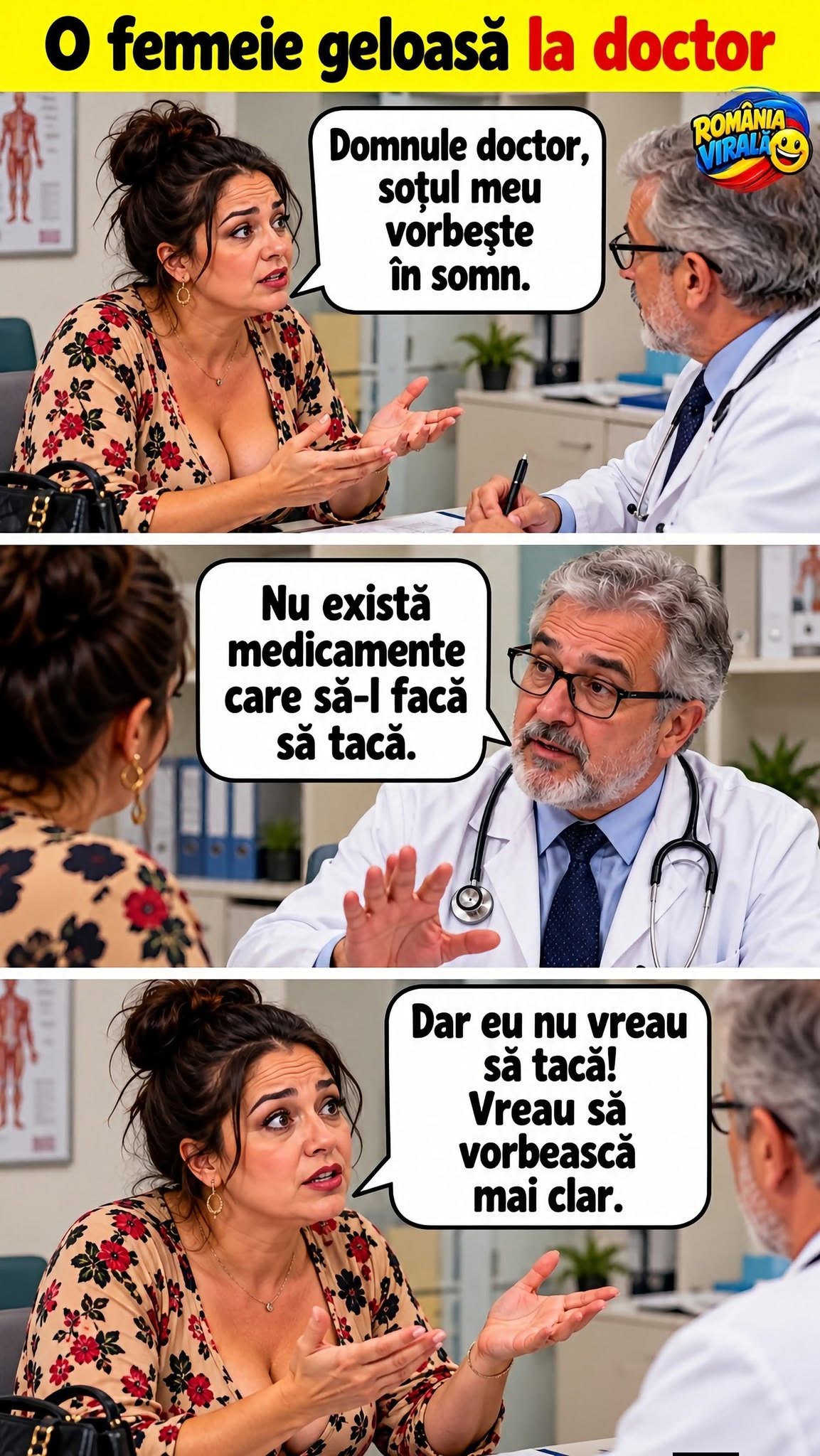 Femeie geloasă la doctor: soțul meu vorbește în somn, dar eu vreau să vorbească mai clar