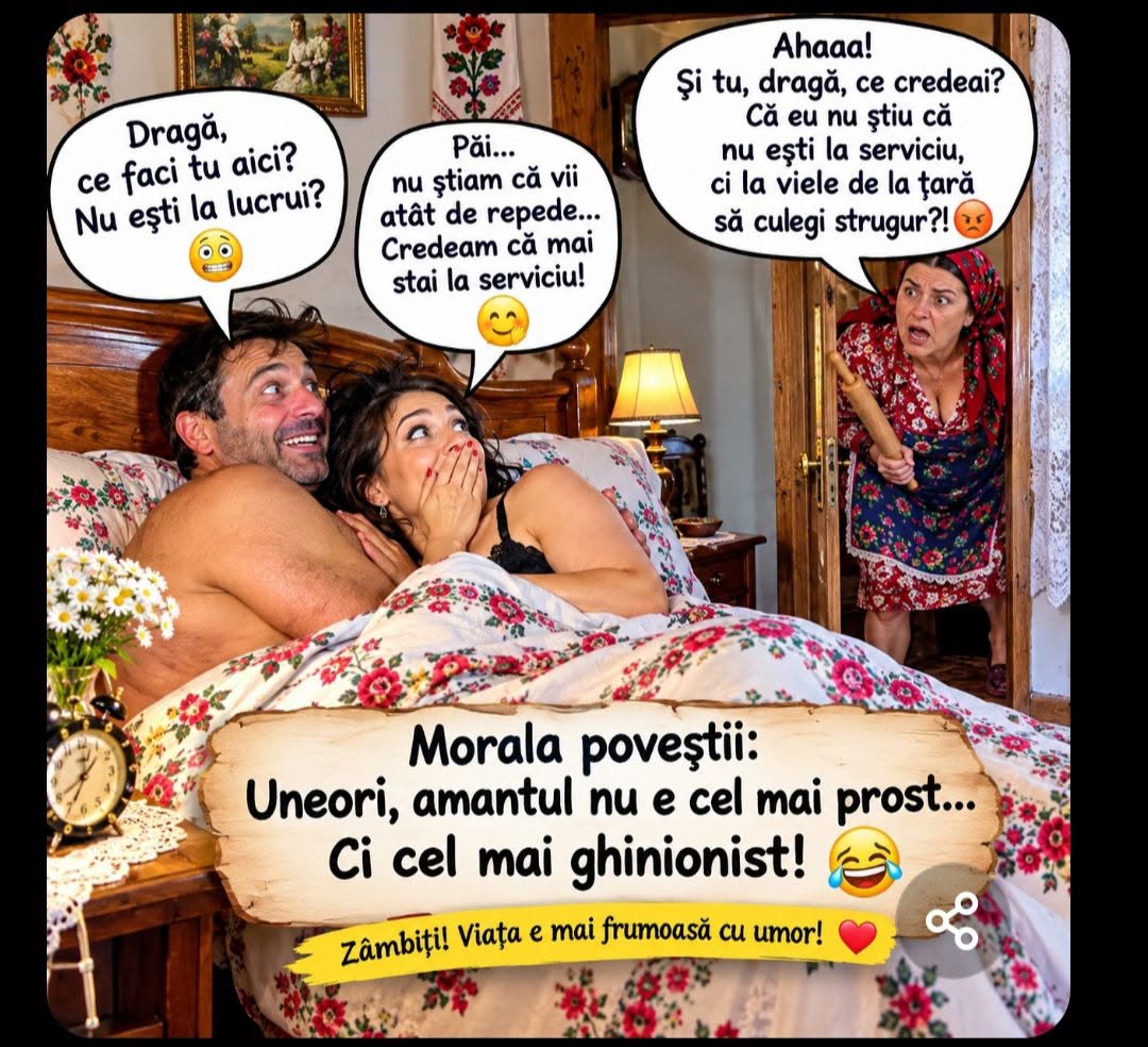 Morala poveștii: uneori amantul nu e cel mai prost, ci cel mai ghinionist