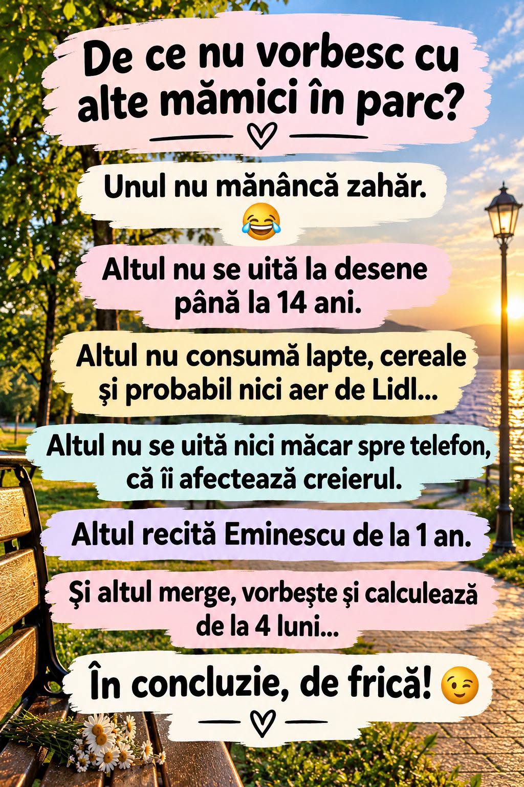 De ce nu vorbesc cu alte mămici în parc? În concluzie, de frică