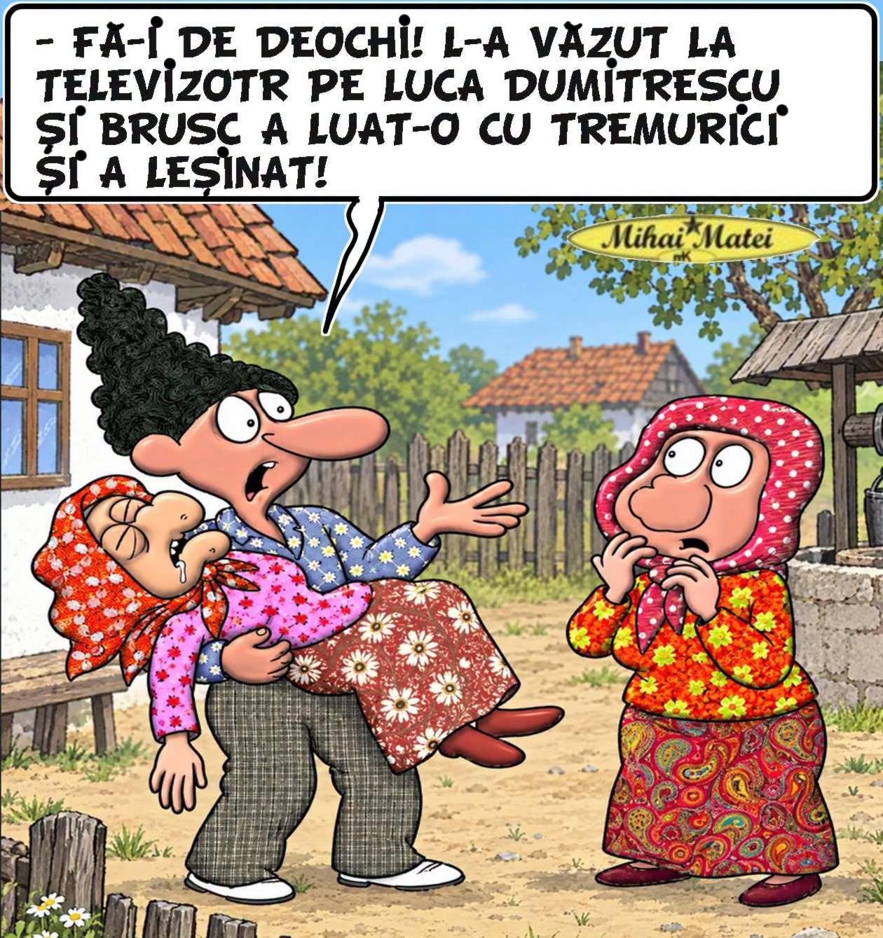 Fă-i de deochi! L-a văzut la televizor pe Luca Dumitrescu și a leșinat