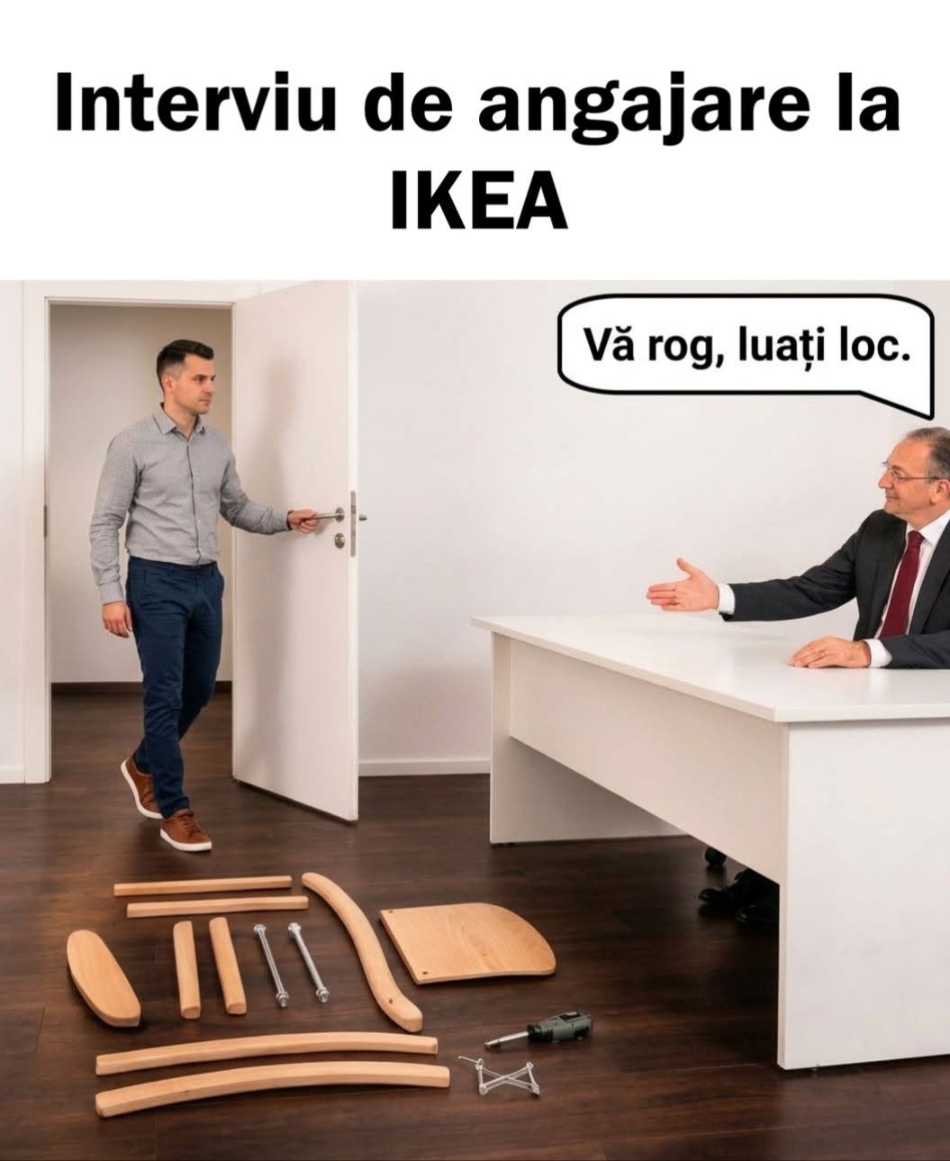 Interviu de angajare la IKEA: Vă rog, luați loc