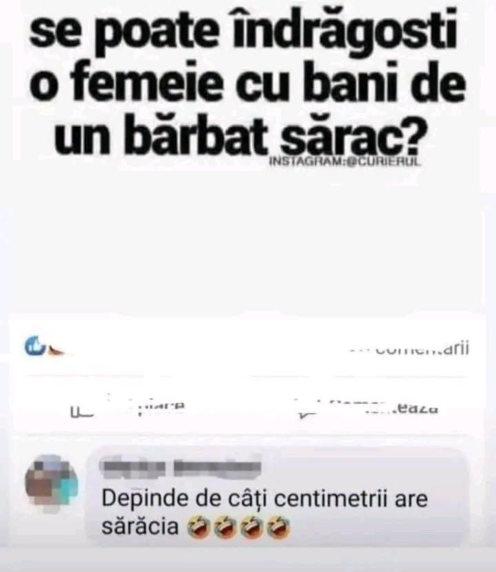Se poate îndrăgosti o femeie cu bani de un bărbat sărac? Depinde de câți centimetri are sărăcia
