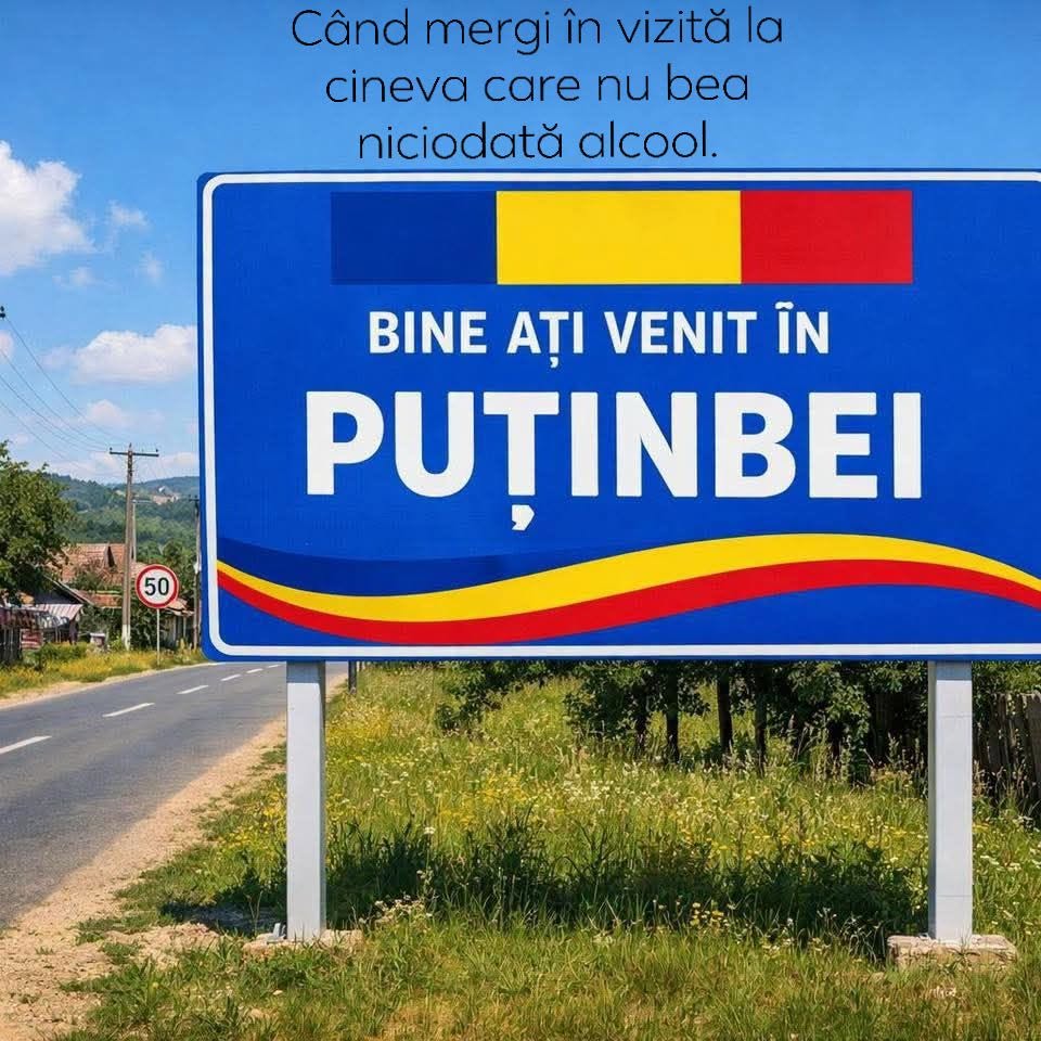Când mergi în vizită la cineva care nu bea niciodată alcool: Bine ați venit în Puținbei