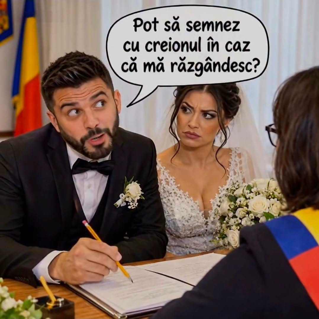 Pot sa semnez cu creionul in caz ca ma razgandesc?