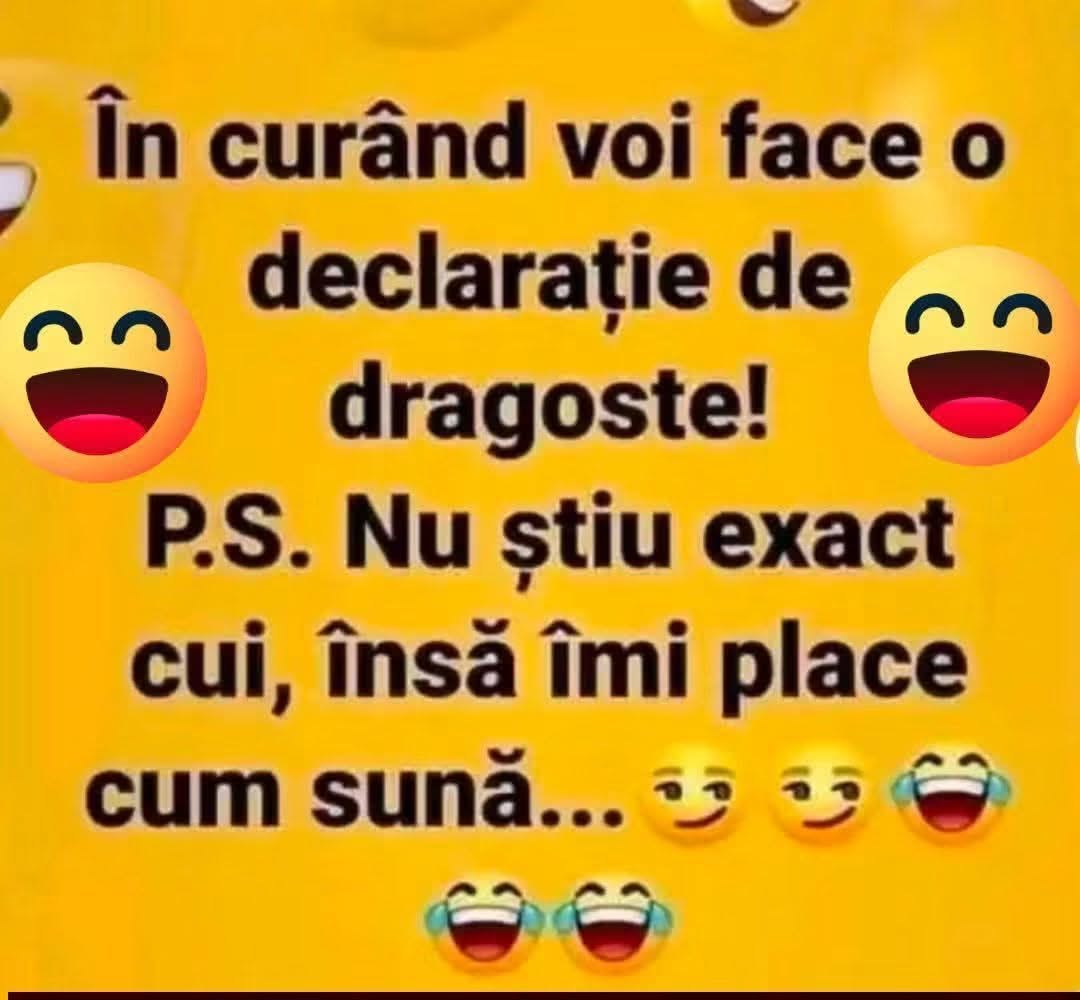 În curând voi face o declarație de dragoste! P.S. Nu știu exact cui, dar îmi place cum sună