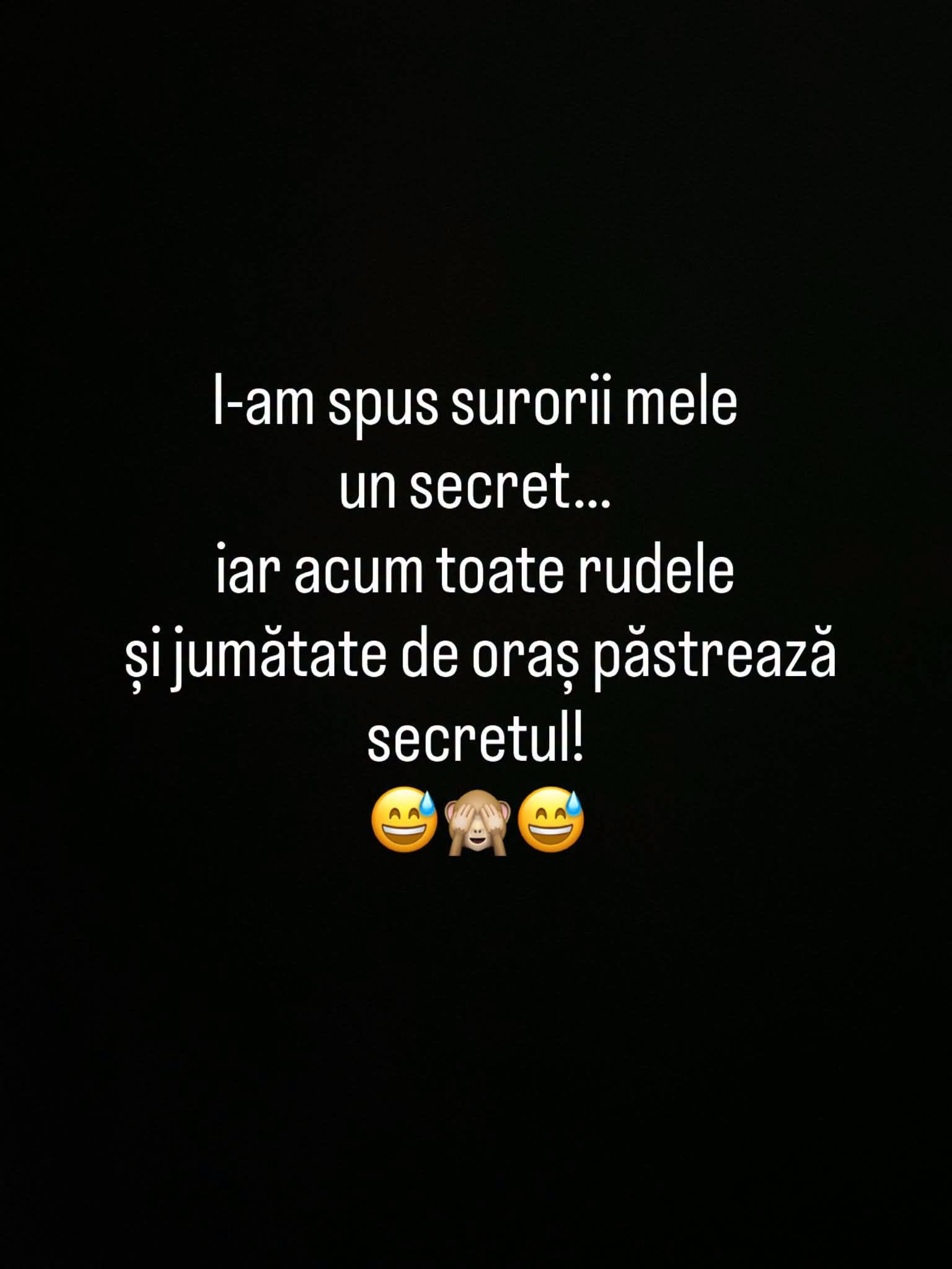 I-am spus surorii mele un secret, iar acum toate rudele și jumătate de oraș păstrează secretul