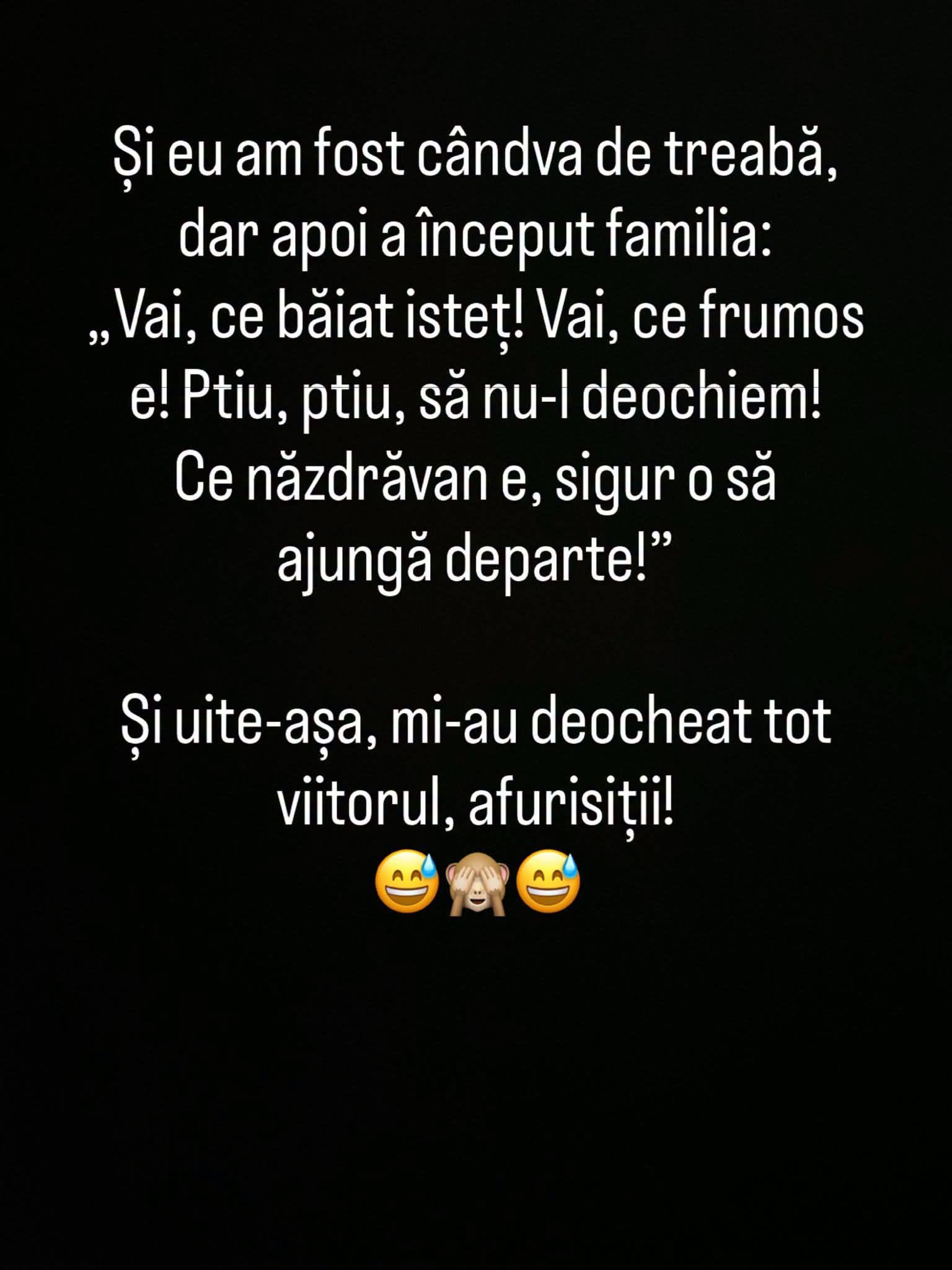Și eu am fost cândva de treabă, dar apoi m-a deocheat familia: tot viitorul, afurisiții!