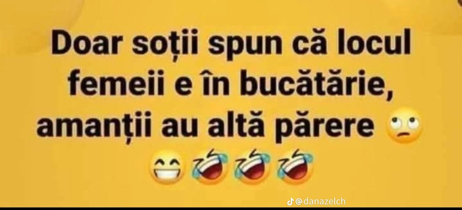 Doar soții spun că locul femeii e în bucătărie, amanții au altă părere