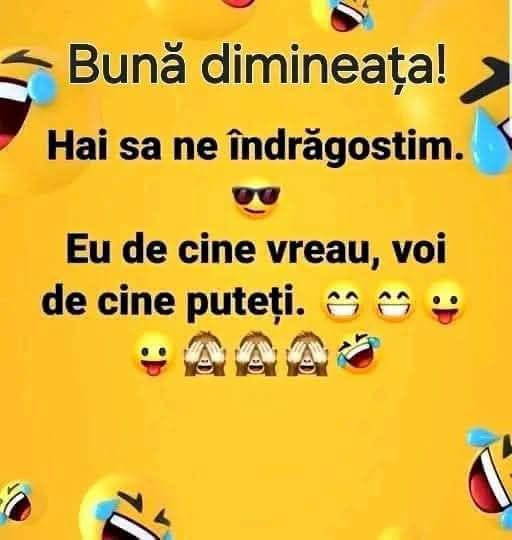 Bună dimineața! Hai să ne îndrăgostim: eu de cine vreau, voi de cine puteți