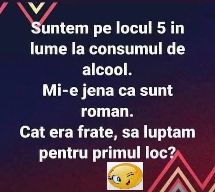 Suntem pe locul 5 în lume la consumul de alcool. Mi-e jenă că sunt român: cât era să luptăm pentru primul loc?
