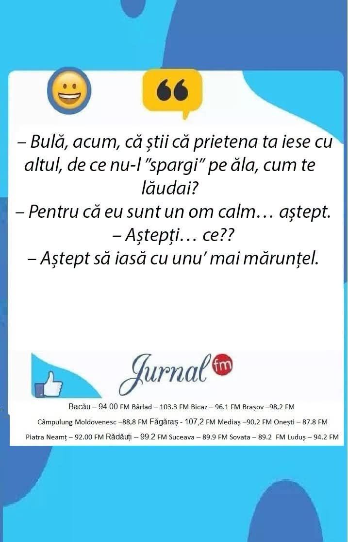 Bulă, prietena ta iese cu altul, de ce nu-l spargi? Aștept să iasă cu unu' mai mărunțel