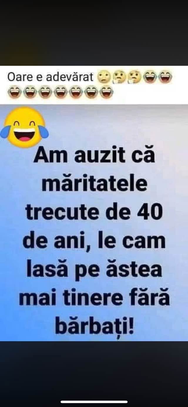 Am auzit că măritatele trecute de 40 de ani le cam lasă pe astea mai tinere fără bărbați