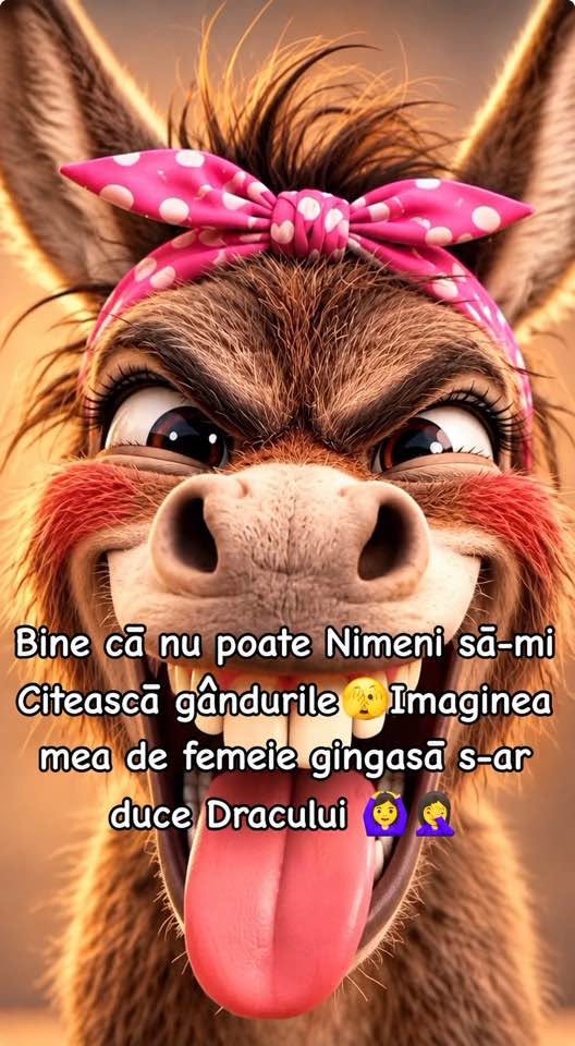 Bine că nu poate nimeni să-mi citească gândurile, imaginea mea de femeie gingașă s-ar duce dracului