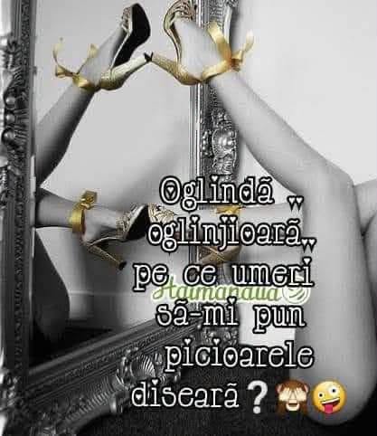 Oglindă, oglinjoară, pe ce umeri să-mi pun picioarele diseară?