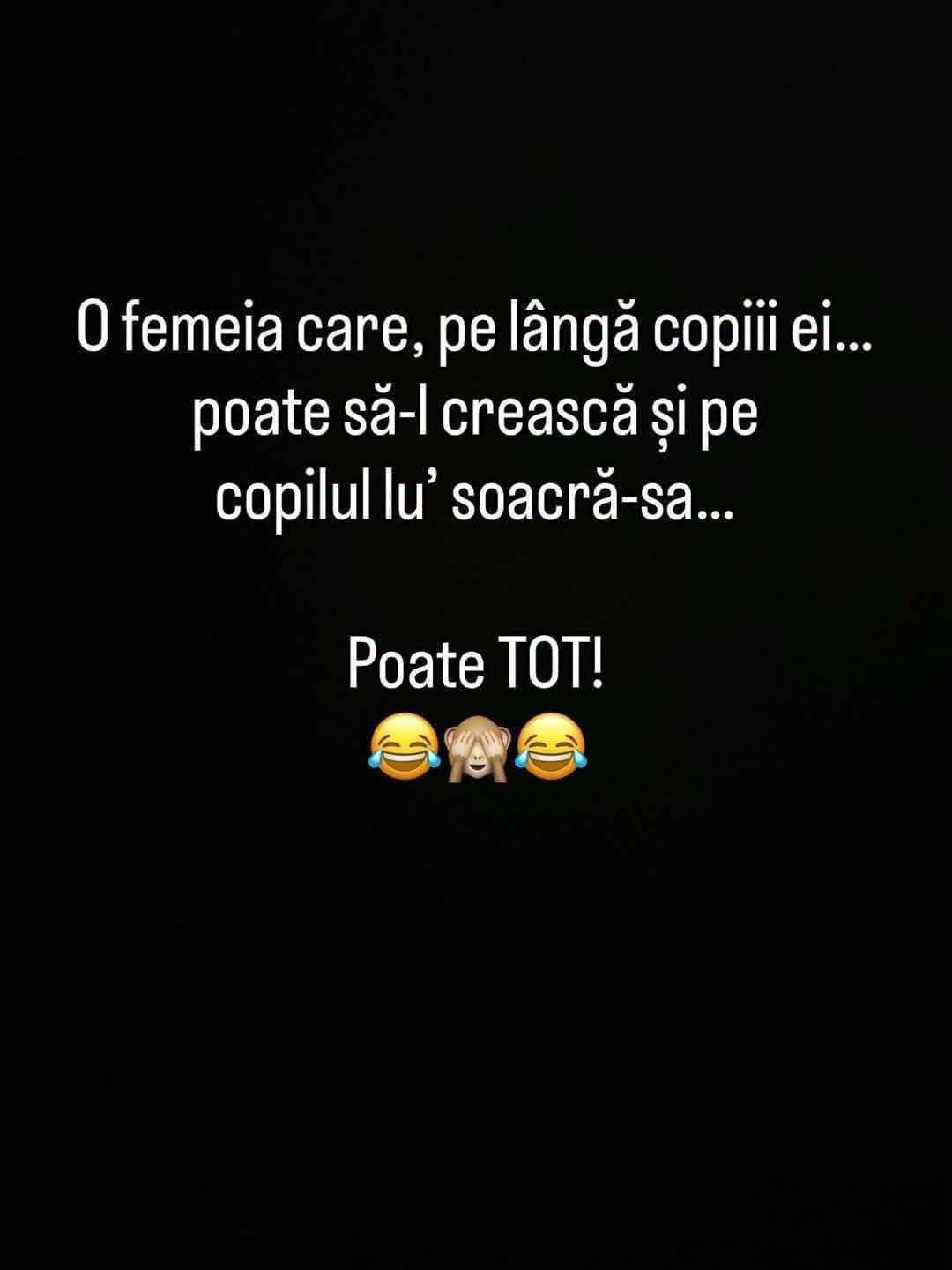 O femeie care, pe lângă copiii ei, poate să-l crească și pe copilul lu' soacră-sa... Poate TOT!