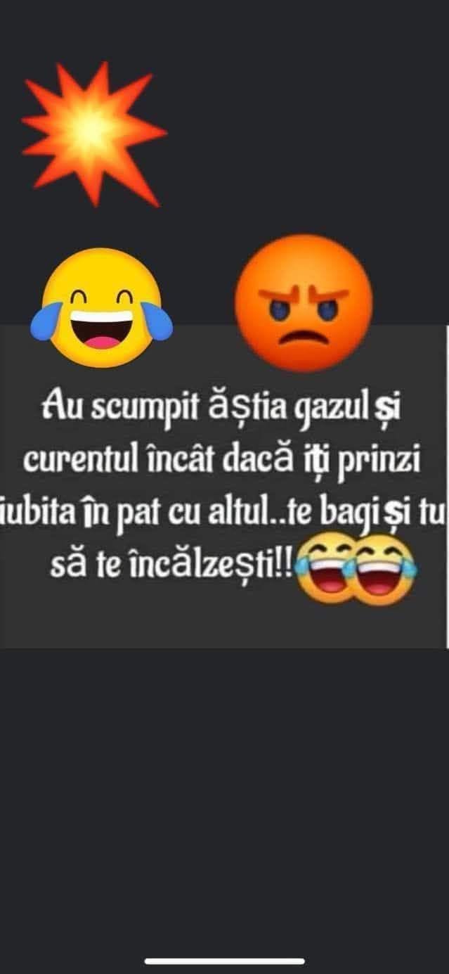 Au scumpit ăștia gazul și curentul încât, dacă îți prinzi iubita în pat cu altul, te bagi și tu să te încălzești