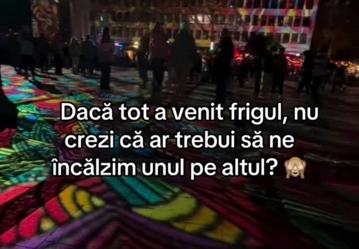 Dacă tot a venit frigul, nu crezi că ar trebui să ne încălzim unul pe altul?