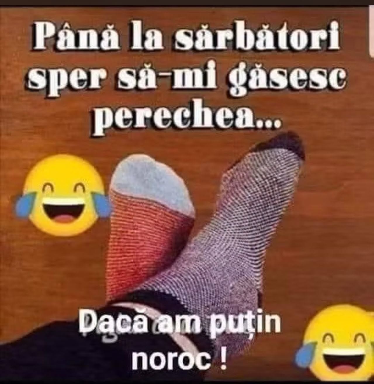 Până la sărbători sper să-mi găsesc perechea... dacă am puțin noroc!