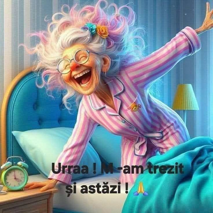 Urraa! M-am trezit și astăzi!