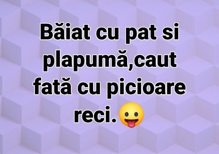 Băiat cu pat și plapumă, caut fată cu picioare reci