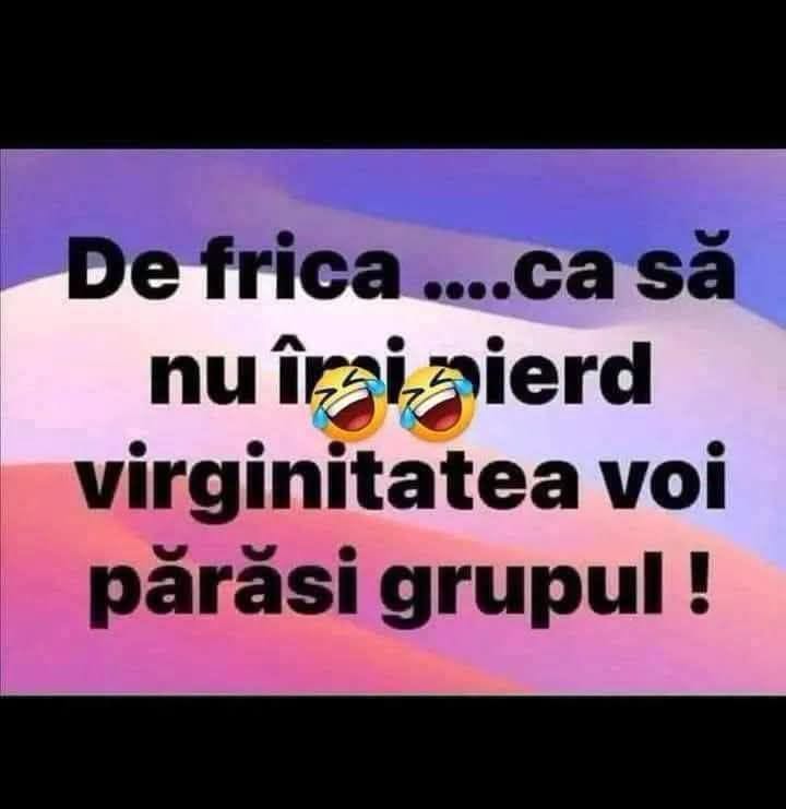 De frică, ca să nu îmi pierd virginitatea, voi părăsi grupul!
