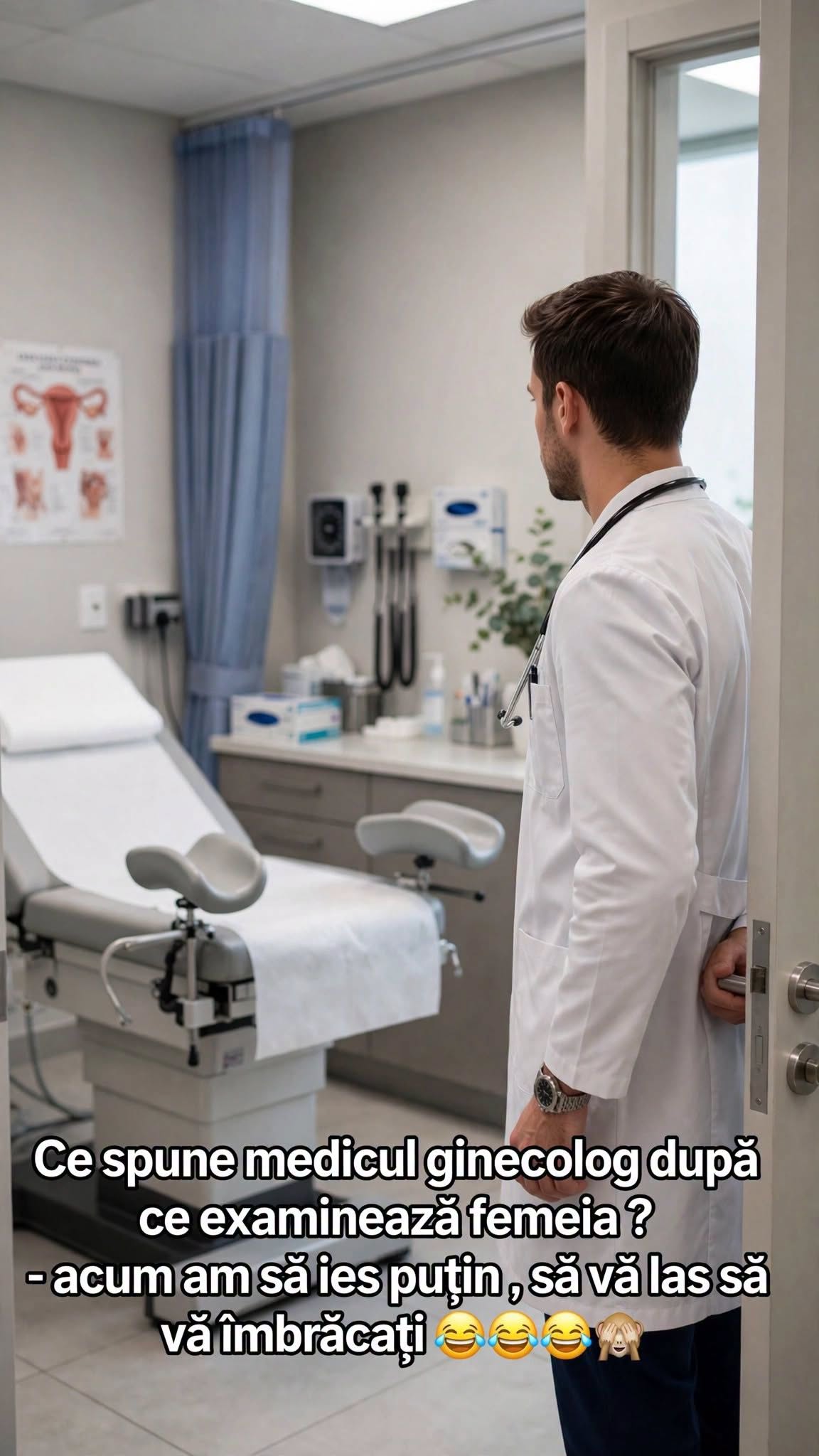 Ce spune medicul ginecolog după ce examinează femeia? Acum am să ies puțin, să vă las să vă îmbrăcați