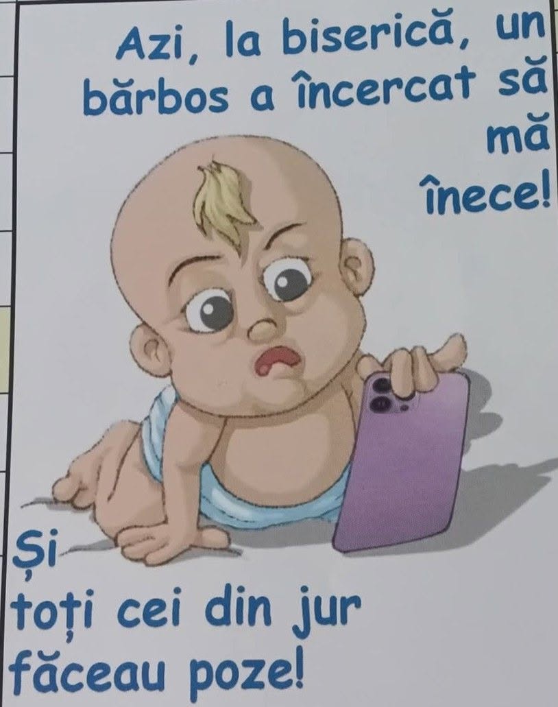 Azi, la biserică, un bărbos a încercat să mă înece! Și toți cei din jur făceau poze!