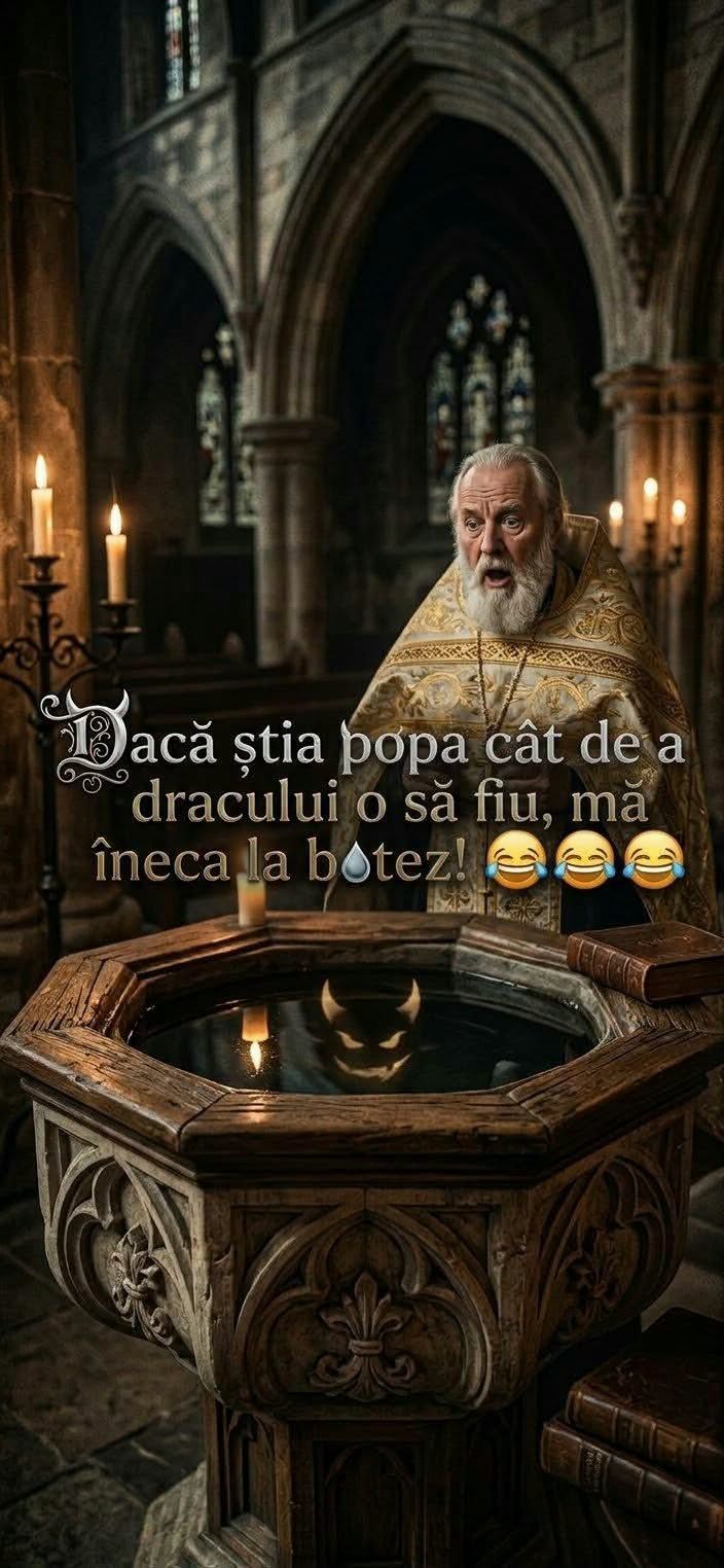 Dacă știa popa cât de a dracului o să fiu, mă îneca la botez!