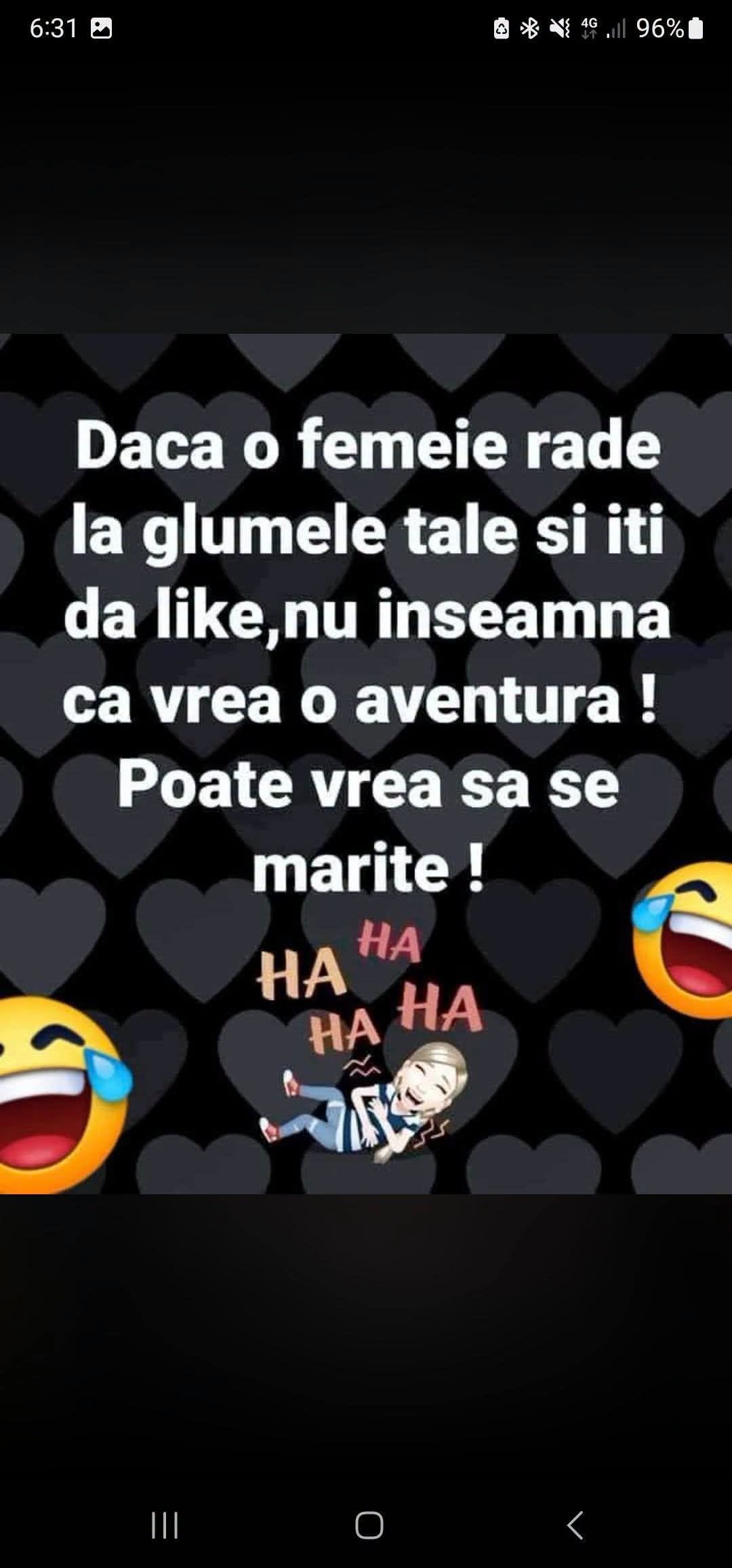 Dacă o femeie râde la glumele tale și îți dă like, nu înseamnă că vrea o aventură! Poate vrea să se mărite!