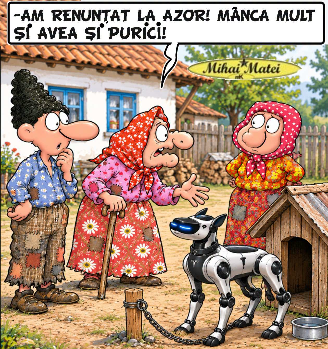 Am renunțat la Azor! Mânca mult și avea și purici!