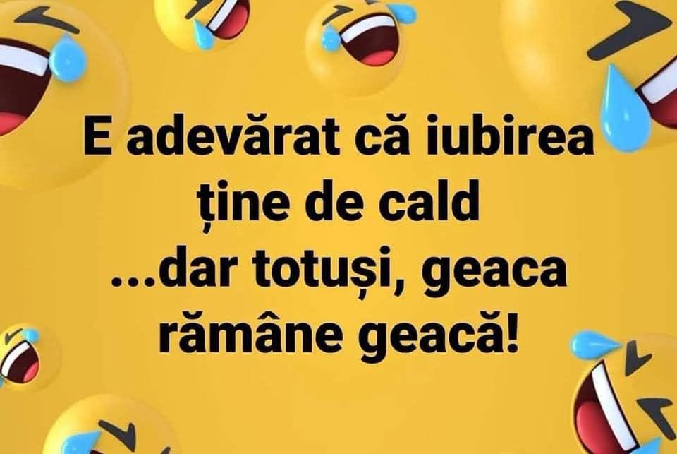 E adevărat că iubirea ține de cald... dar totuși, geaca rămâne geacă!