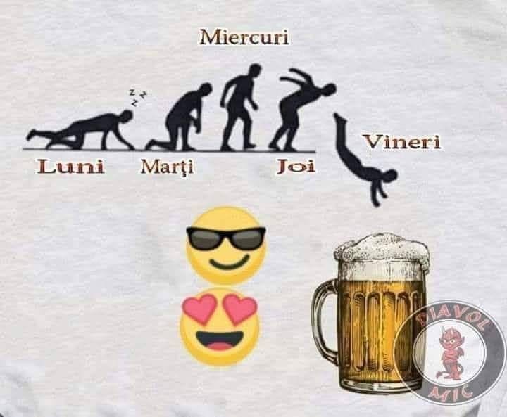 Evoluția săptămânii: de luni până vineri