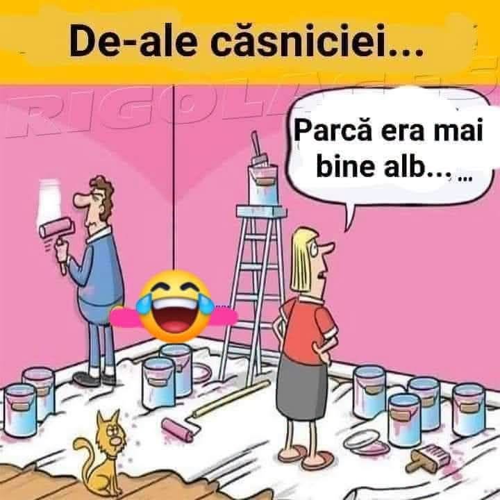 De-ale căsniciei... Parcă era mai bine alb...