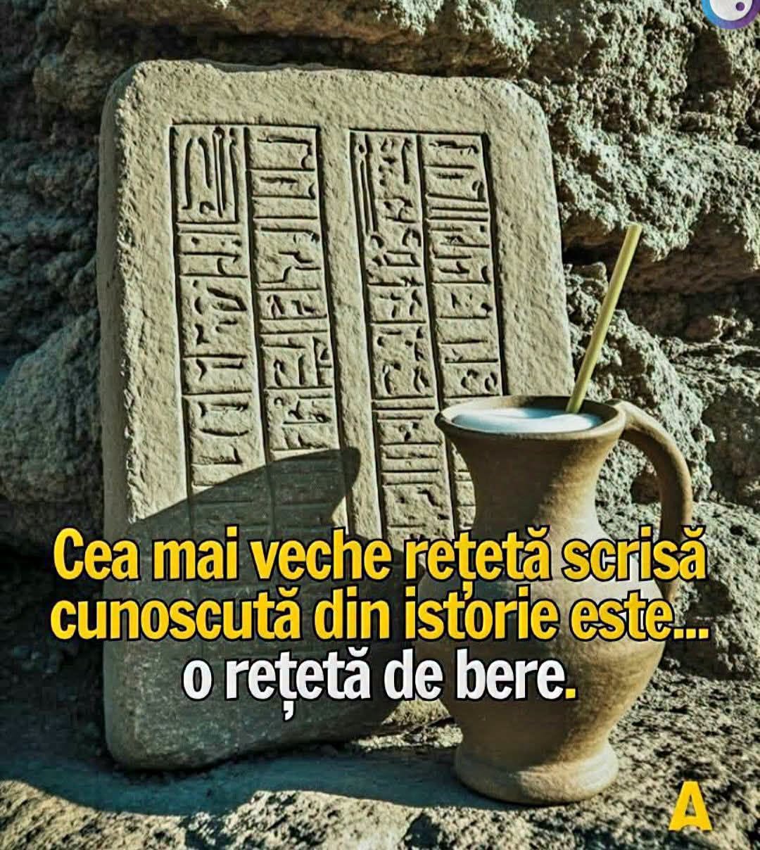 Cea mai veche rețetă scrisă cunoscută din istorie este... o rețetă de bere