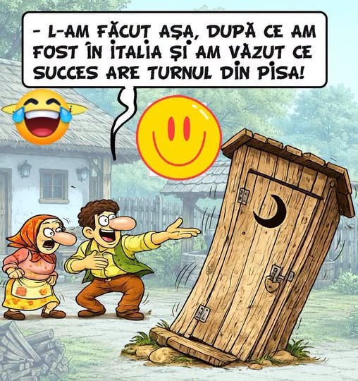 L-am făcut așa după ce am fost în Italia și am văzut ce succes are Turnul din Pisa!