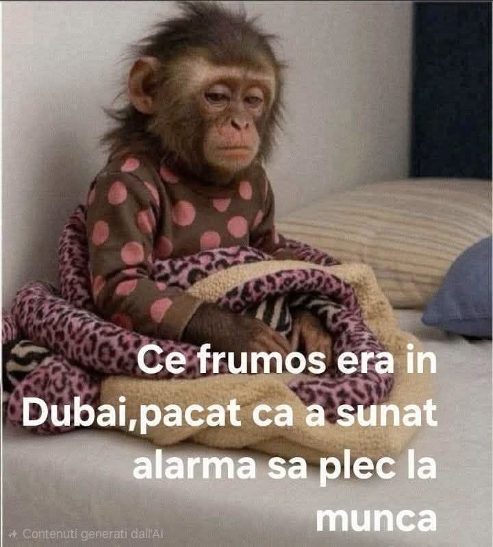 Ce frumos era în Dubai, păcat că a sunat alarma să plec la muncă