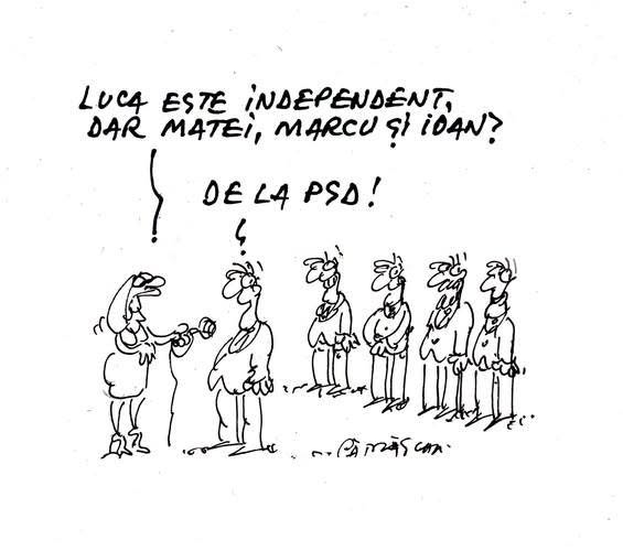 Luca este independent, dar Matei, Marcu și Ioan? De la PSD!