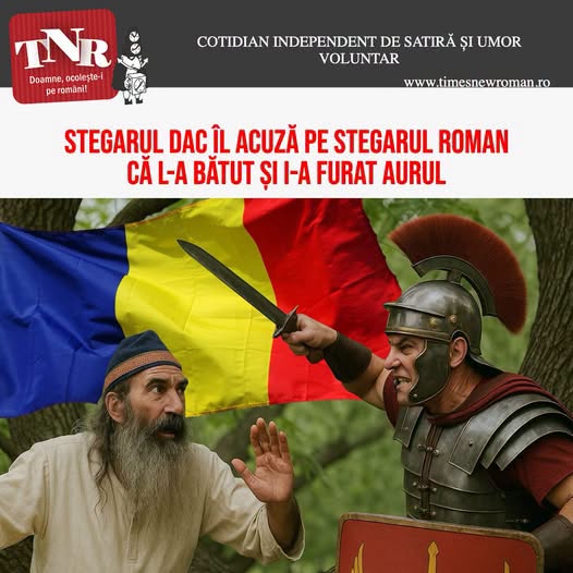 Stegarul dac îl acuză pe stegarul roman că l-a bătut și i-a furat aurul
