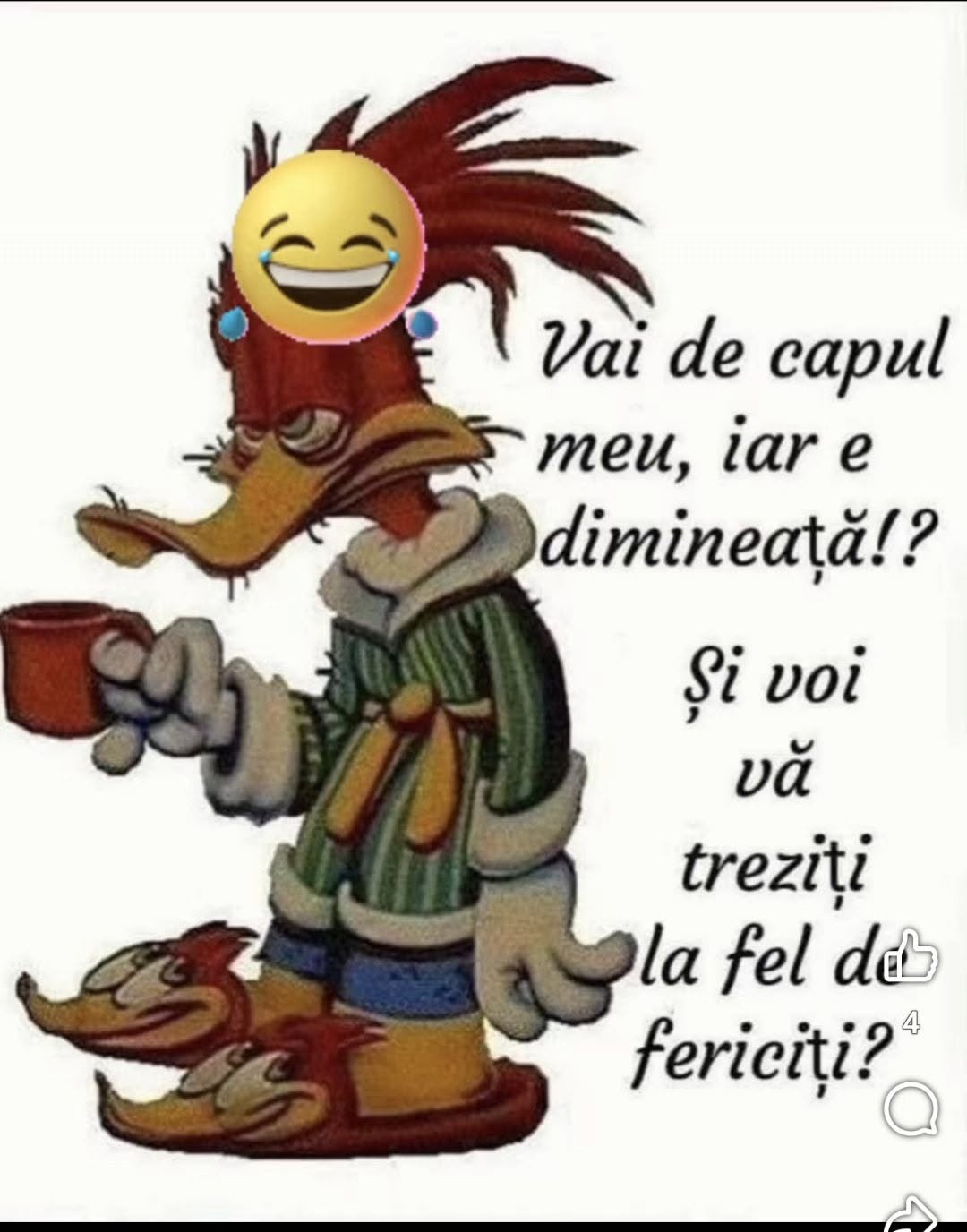 Vai de capul meu, iar e dimineață! Și voi vă treziți la fel de fericiți?