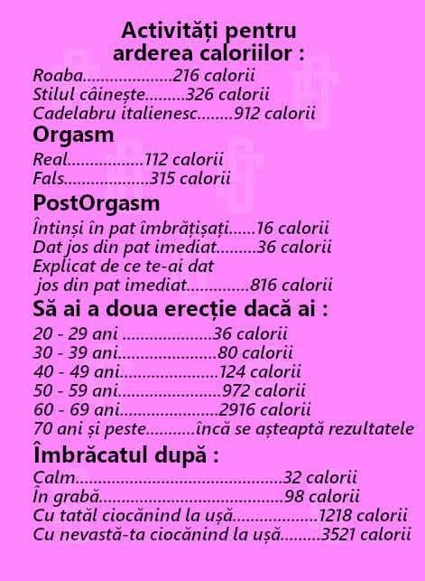 Activități pentru arderea caloriilor: roaba, stilul câinește, orgasm real sau fals și câte calorii arzi îmbrăcându-te în grabă