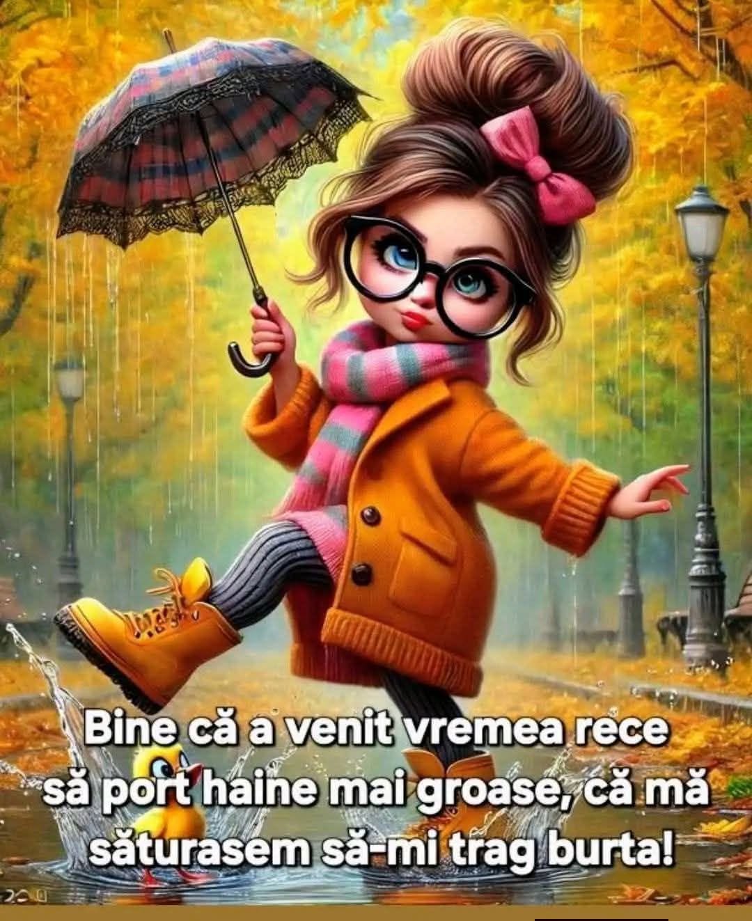 Bine că a venit vremea rece, să port haine mai groase, că mă săturasem să-mi trag burta!