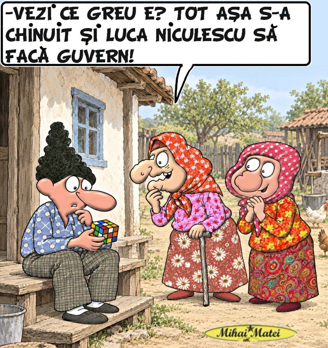 Cubul Rubik la țară: Vezi ce greu e? Tot așa s-au chinuit și ăștia să facă guvern!