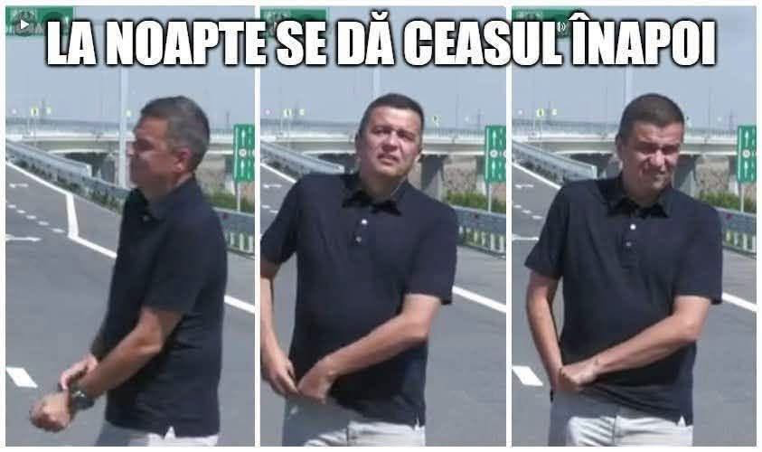 La noapte se da ceasul inapoi - Sorin Grindeanu