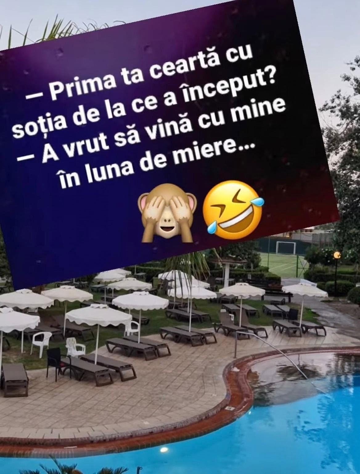 Prima ta ceartă cu soția de la ce a început? A vrut să vină cu mine în luna de miere...