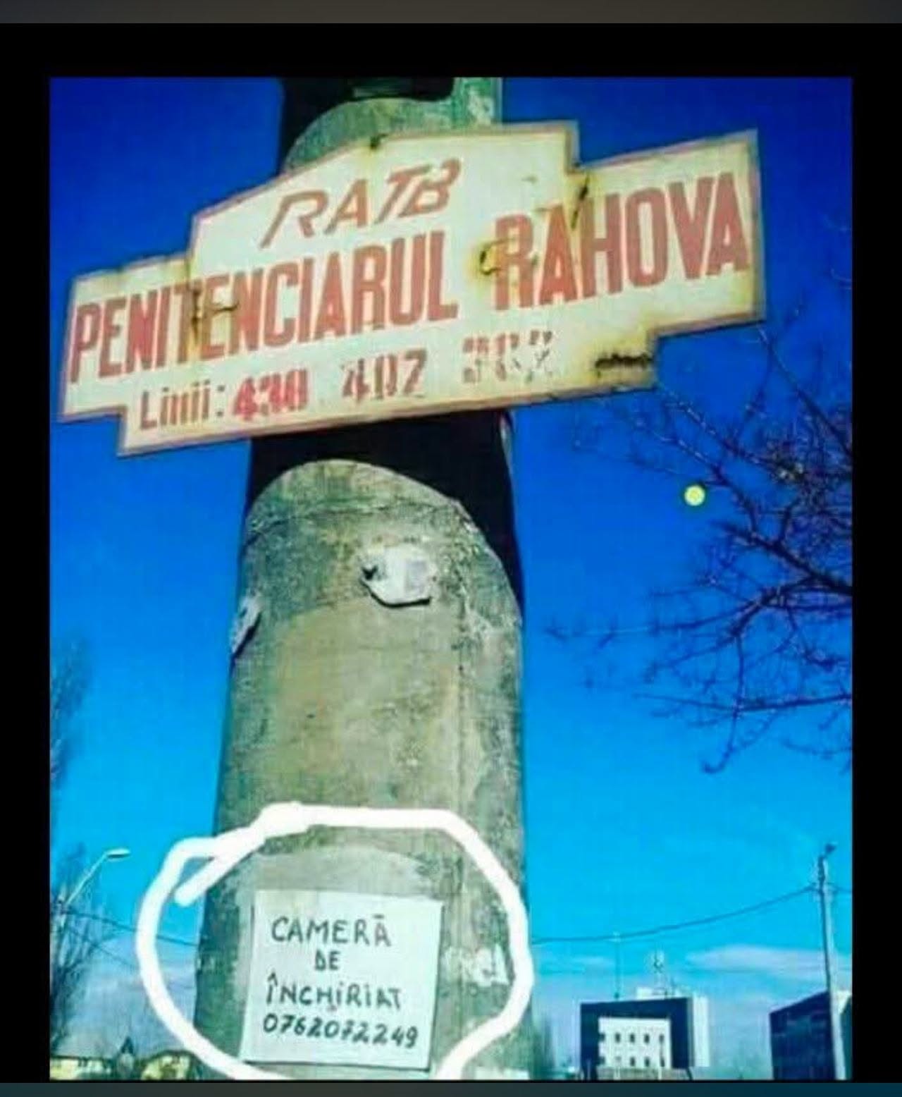 Stația de autobuz «Penitenciarul Rahova». Să știi unde cobori!
