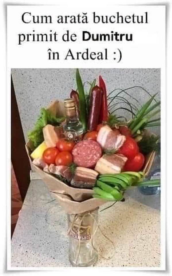 Cum arată buchetul primit de Dumitru în Ardeal :)