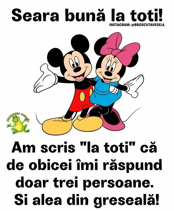 Am scris «la toți» că de obicei îmi răspund doar trei persoane. Și alea din greșeală!