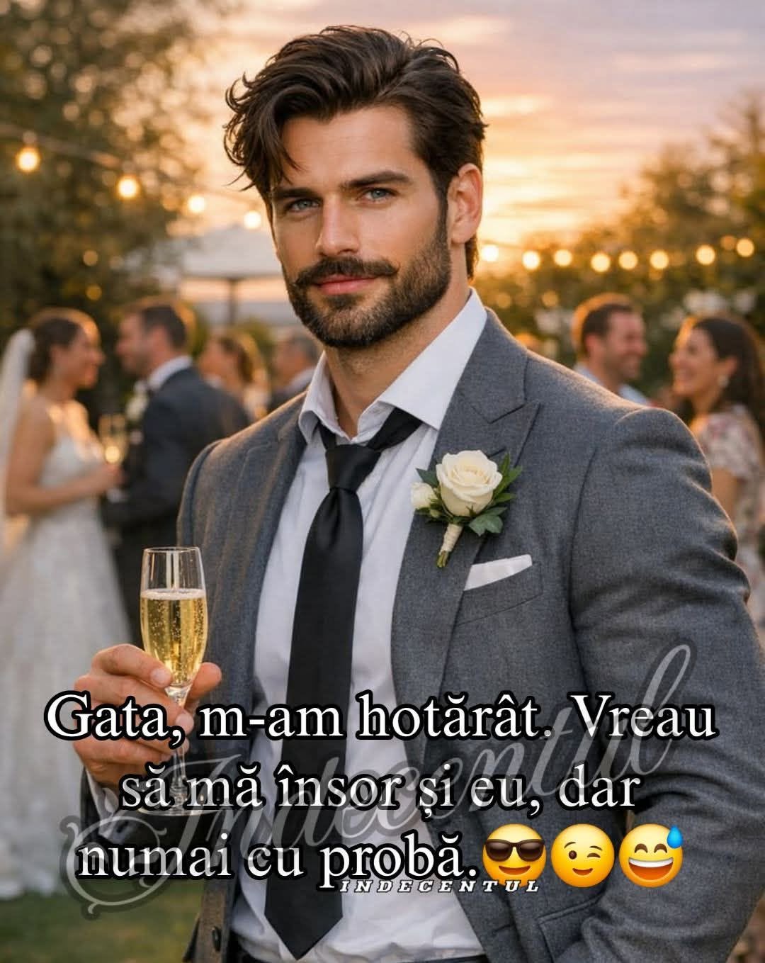 Gata, m-am hotărât! Vreau să mă însor și eu, dar numai cu probă